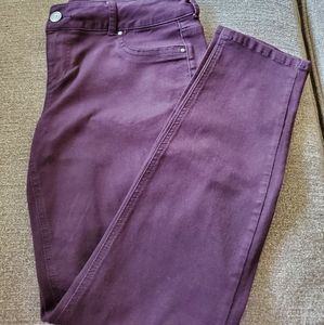 Maurices Plum Purple Denim Jeggings